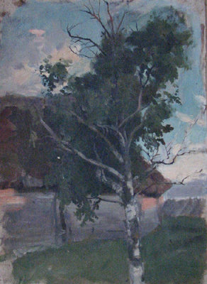 Paul Raud Etude with a birch